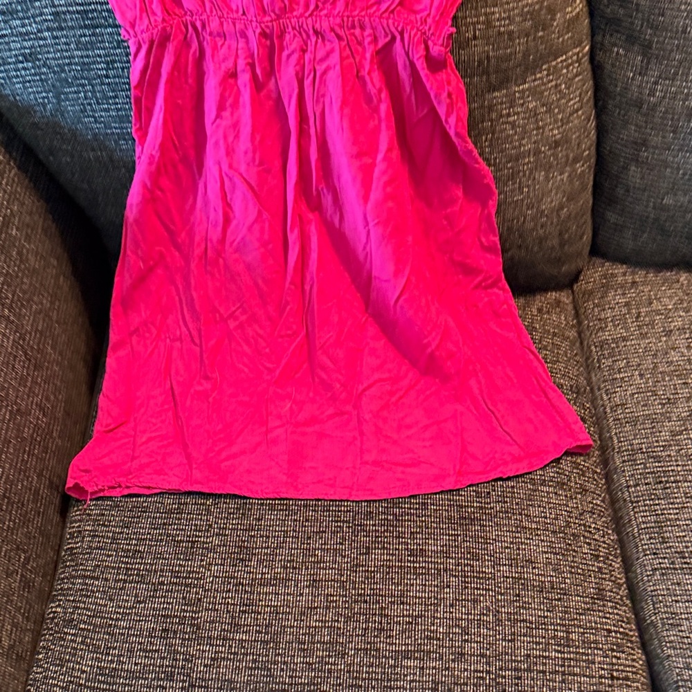 Spring Street Fuchsia Ruffled Blouse - Picture 3 of 3
